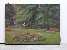 Gemälde Öl/Lwd Impressionistische Parklandschaft um 1900/20 Ca. 44,5 x 60,5 cm 