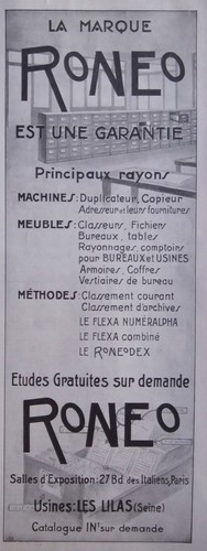 Werbung roneo flexa die - werbung,