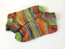selbstgestrickte Socken Opal -