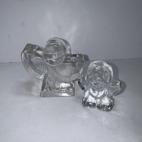 Christmas block glass angel - glass,