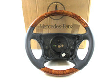 Original NEU Mercedes W219 W230 W220 W463 W209 Leder Lenkrad Schwarz A2204601803