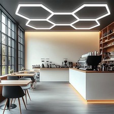 5x LED Sechseck-Garagenleuchte