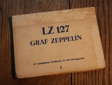 Original 10x ausklapp Postkarten LZ 127 "Graf Zeppelin" 30íger Jahre
