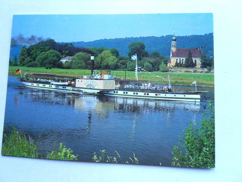 Schiff elbe museum - ak,