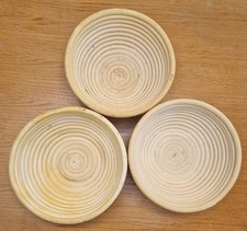 3 runde Brot Gärkörbe