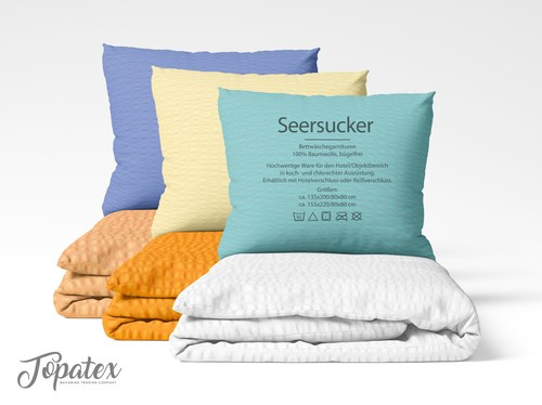 Bettwäsche seersucker uni - bettwäsche,