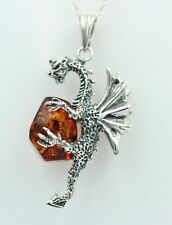 Drache mit Bernstein 925