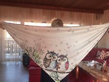 XXL Tuch Eule innen mit Fleece