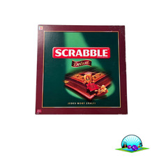 Scrabble Deluxe Spiel - Mattel 2006 - Spielbrett + Holzrahmen- Vollständig