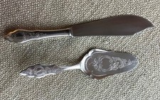 Silberbesteck 90' er Auflage Tortenheber und Tortenmesser Ostfriesenmuster