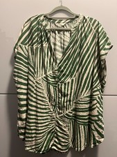 H&M Bluse, Kurzarm, Gr. XL