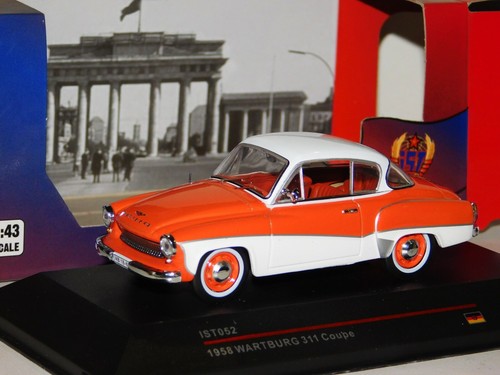 Wartburg 211 coupe orange - coupe, /