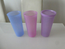 Tupperware Becher Trinkbecher 3 Stück á 350 ml, 1 mal mit Deckel