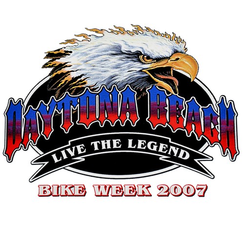 Biker shirt daytona beach - biker, t-shirt