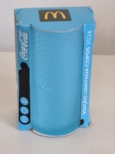 Coca Cola McDonalds 2024 Limited Edition Sammlerstück Blau Neon Glas Portugal