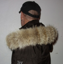 Kojote Pelz Kapuzen Kragen