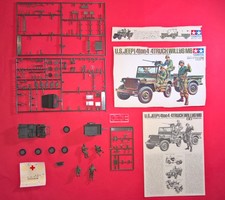 TAMIYA 1:35 U.S.JEEP I/4ton 4x4 TRUCK WILLYS MB [ benutzt ] ( Unvollständig)
