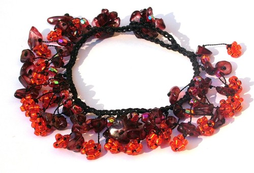 Armband 50x roter granat - armband,
