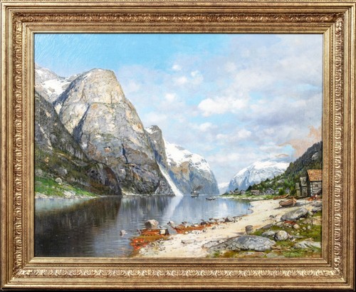 Riesige norwegische fjord - riesige,