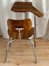 Rarität, Egon Eiermann Vintage-SE 68 Seminarstuhl mit Tisch, Wilde+Spieth