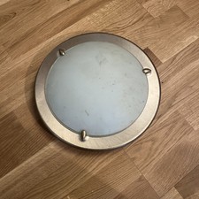 Ikea Deckenlampe Deckenleuchte Pult ev Heby (?) 16418 60W 230 V Milchglas Metall