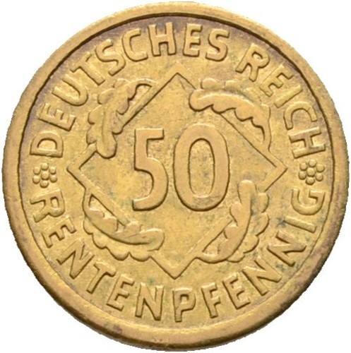 Weimar rentenpfennig 1924 - weimar,