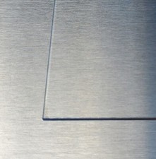 EDELSTAHLBLECH V2A 1,4301 1,5 mm x 100 mm x 200 mm  240 KORN GESCHLIFFEN BLECH