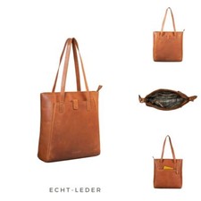 Damen Shopper Echt Leder Umhängetasche Handtasche Schultertasche Vintage Tasche