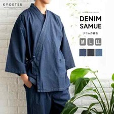 Kimono Denim Samue Traditional