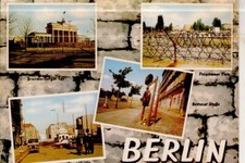 Postkarte :  BERLIN  - Berliner Mauer  , 60ziger Jahre