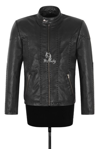 Herren lederjacke schwarz - herren,