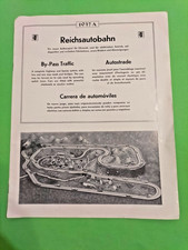 Katalog 30er J. REICHSAUTOBAHN 1937A Uhrwerkantrieb Blechautos -Lineol Elastolin