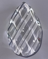  Kristall Glas Vollschliff Lüsterbehang Raute -19. Jahrhundert