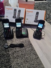 3 er Set GIGASET E290A  Duo +  Schnurloses Telefon mit Anrufbeantworter 