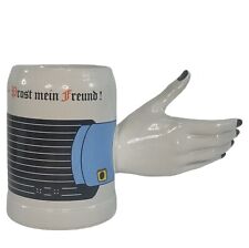 Bierkrug mit Hand 3D Henkel Gerz Gerzit 0,5l Krug Prost mein Freund! Vintage RAR