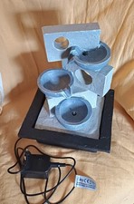 Zimmerbrunnen Tischbrunnen LED Wasserfall Springbrunnen Beleuchtung Wie Neu