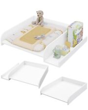 Wickelaufsatz Wickeltischaufsatz für Wickelkommode Weiß 70x15x80 cm 019ws