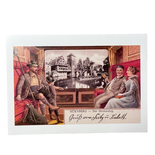 Postkarte reprint eisenbahn - reprint,
