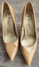 Beige High Heels Gr. 38 ( Gebraucht ) ca. 10 cm Absatz