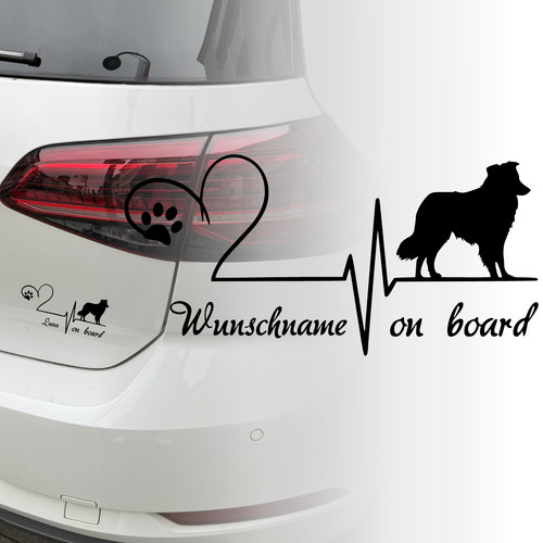 Auto aufkleber border collie - auto,