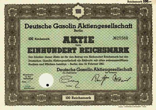 Deutsche gasolin 1941 leuna - gasolin,