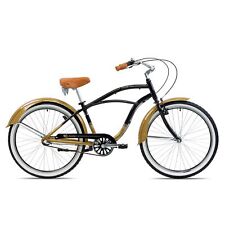 Chrisson Sando Beachcruiser Fahrrad retro 3Gang Fahrrad schwarz/gold 41cm B Ware