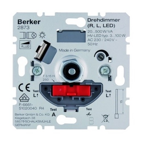 Berker dimmer dreh - berker, dreh-/druckknopf