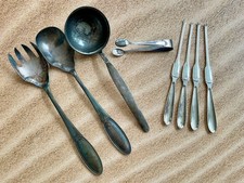 WELLNER, OKA, HANSA Konvolut Antikes Besteck  Silberbesteck 90 Punze - ca. 440 g