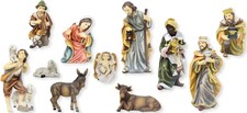 Krippenfiguren set teilig - set, 11-teilig