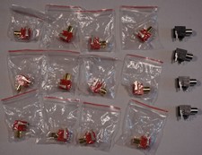 Konvolut RCA Cinch Platinen Steckverbinder Rot Gold Schwarz Silber