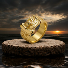 Schwerer Herrenring mit