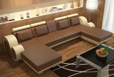 Lederecksofa + USB