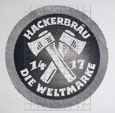 Werbeanzeige 1927 Hackerbräu