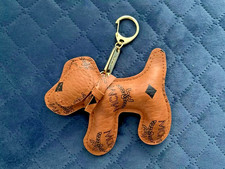 MCM Anhänger, Schlüsselanhänger, Taschenanhänger, Hund, Cognac